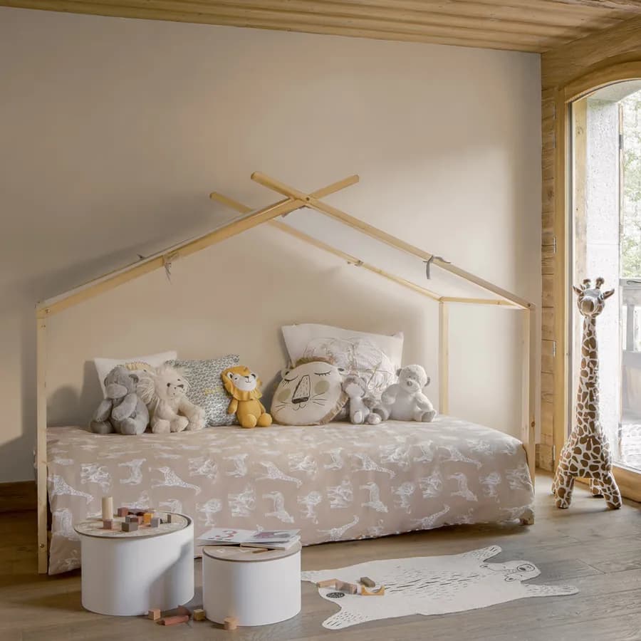 Letto a casetta per bambini 90x190 cm in legno - Homie