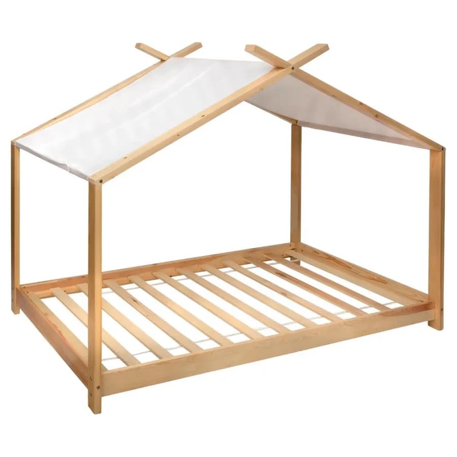 Letto a casetta per bambini 90x190 cm in legno - Homie