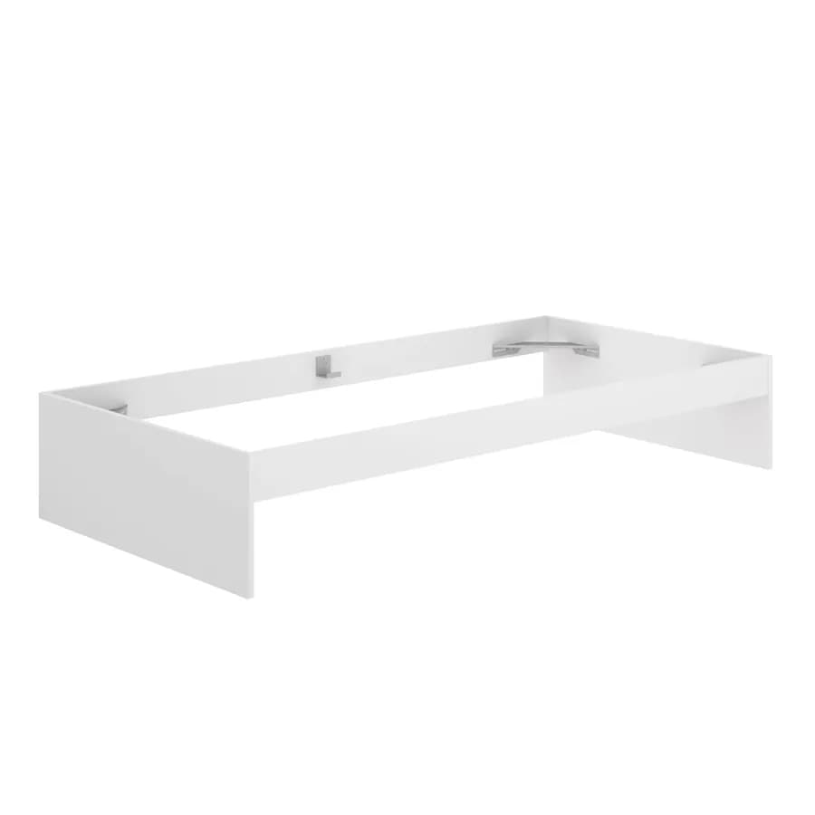 Letto singolo sommier 90x190 cm bianco in legno - Novak