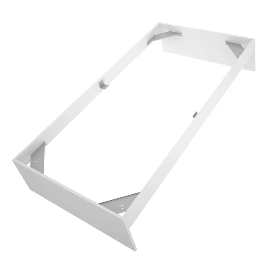 Letto singolo sommier 90x190 cm bianco in legno - Novak