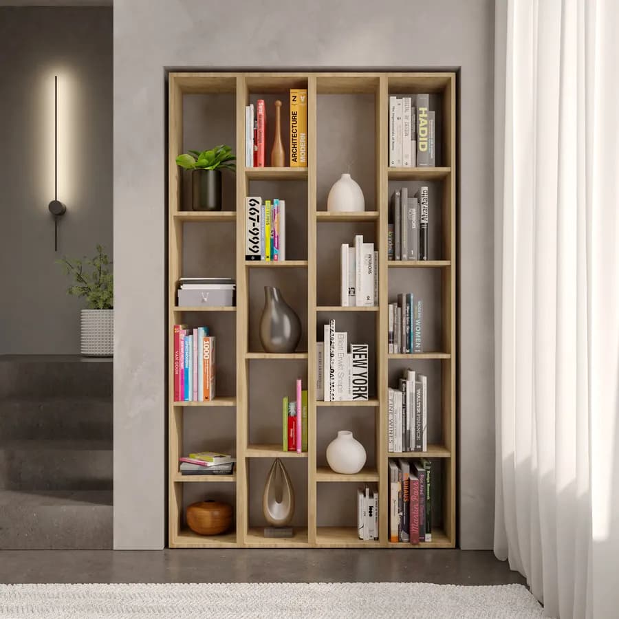 Libreria 111x185h cm 4 elementi cadiz - Clary