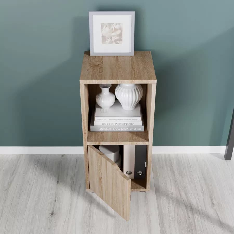 Libreria 30x61h cm in legno rovere - Artik