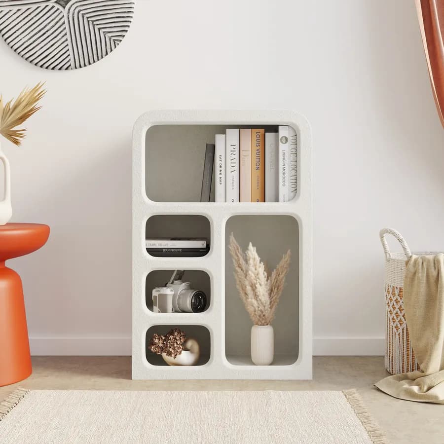 Libreria 40x60h cm beige effetto pietra - Hermosa