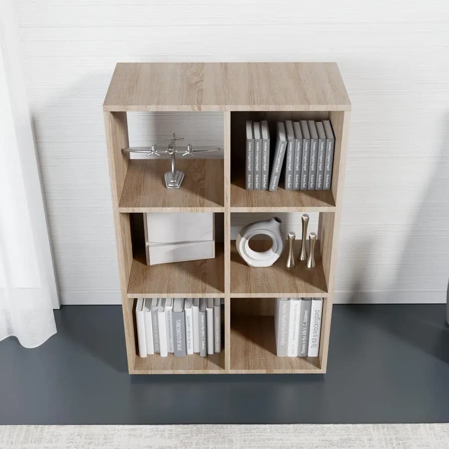 Libreria 60x92h cm in legno rovere - Artik