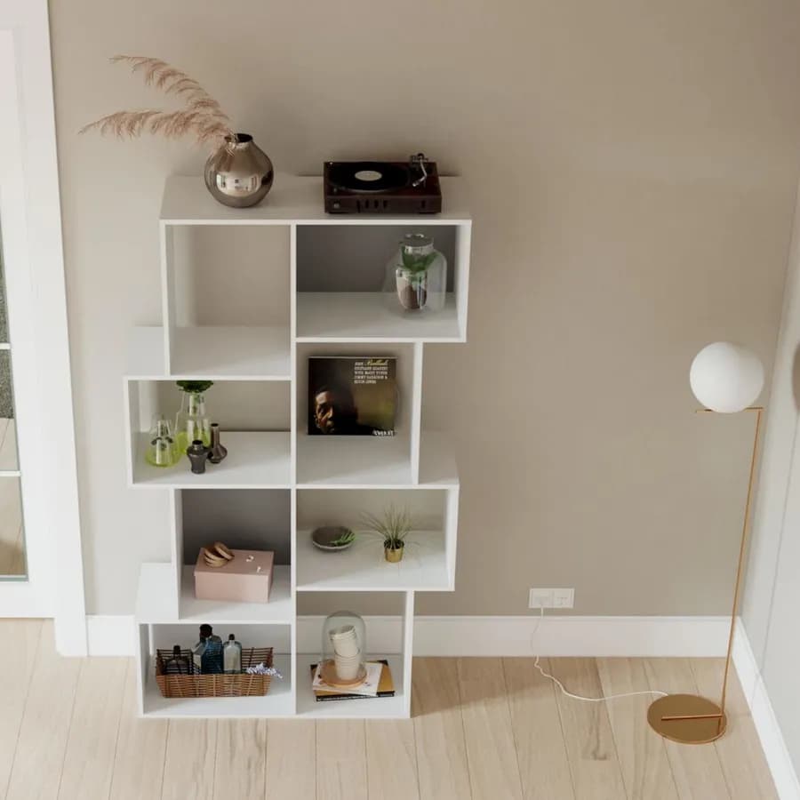 Libreria 105x182h cm in legno bianco - Enfant