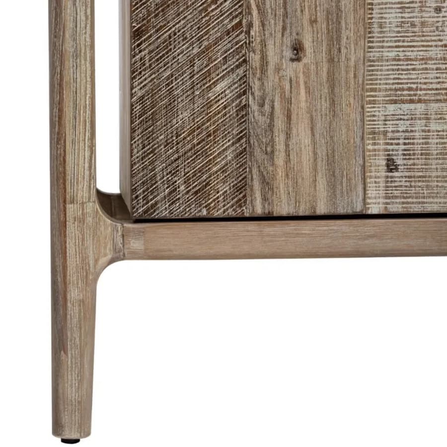 Madia 160x80h cm con tre ante in legno di acacia - Pareha