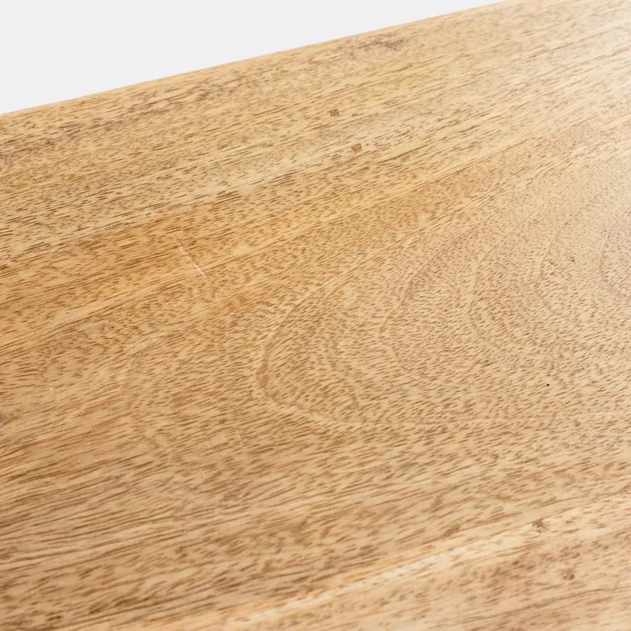 Madia 175x40 cm in legno di acacia e metallo con 2 ante e 3 cassetti - Freia Acacia