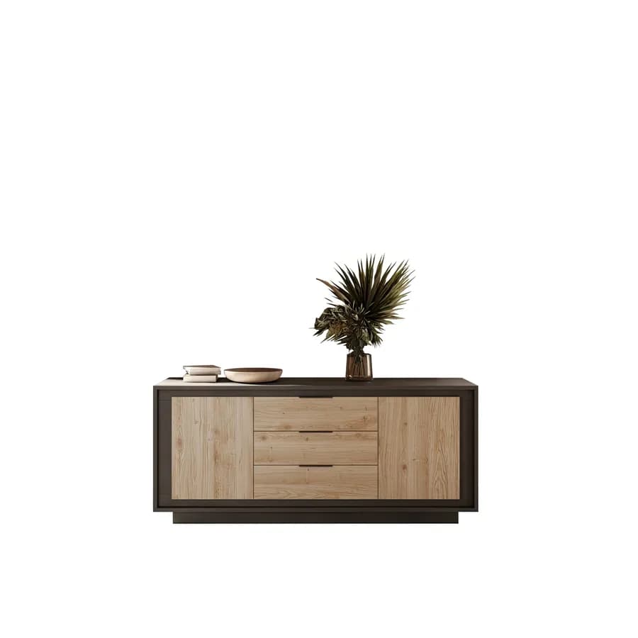 Madia 180x80h cm lava con 2 ante e 3 cassetti cadiz - Moen