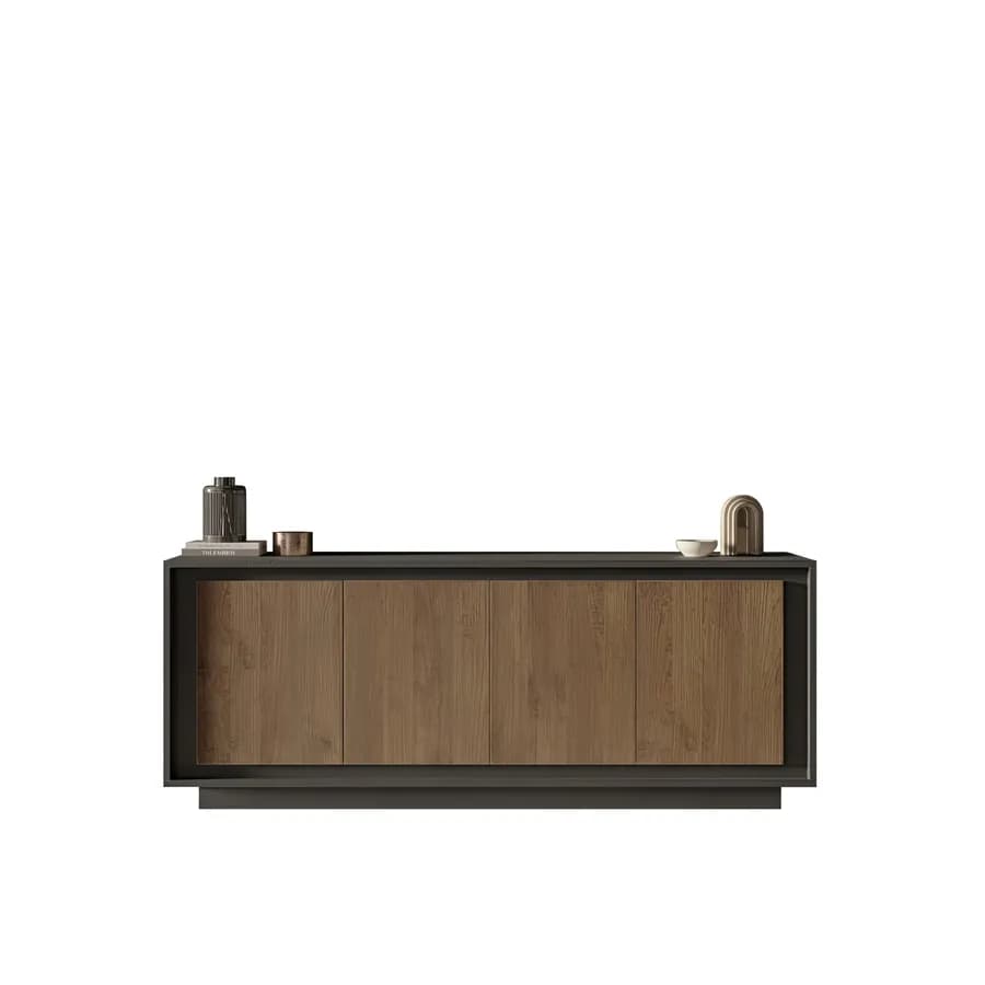 Madia 207x80h cm lava con 4 ante mercure - Moen