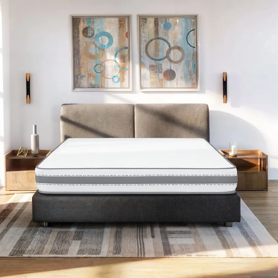 Materasso matrimoniale a molle 160x190 cm antibatterico h 25 cm - Memory Spring