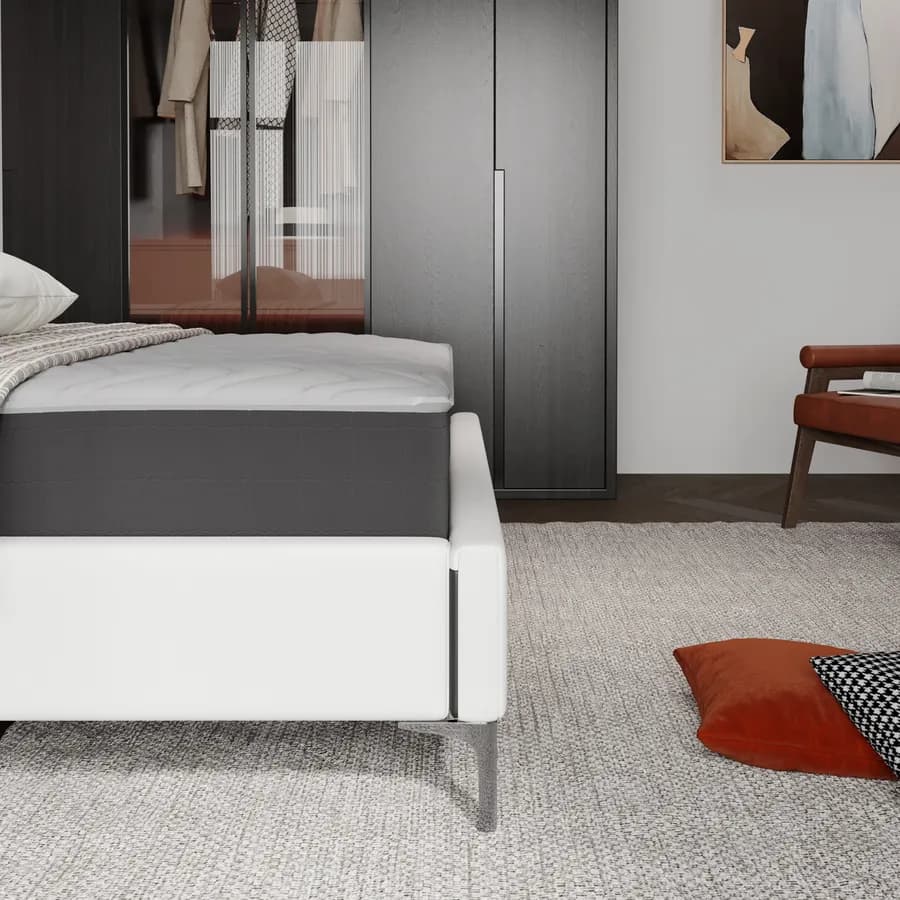 Materasso singolo 90x200 cm in Elastic Foam e Memory Prime con rivestimento traspirante h 22 cm - Foamy Sleep Plus