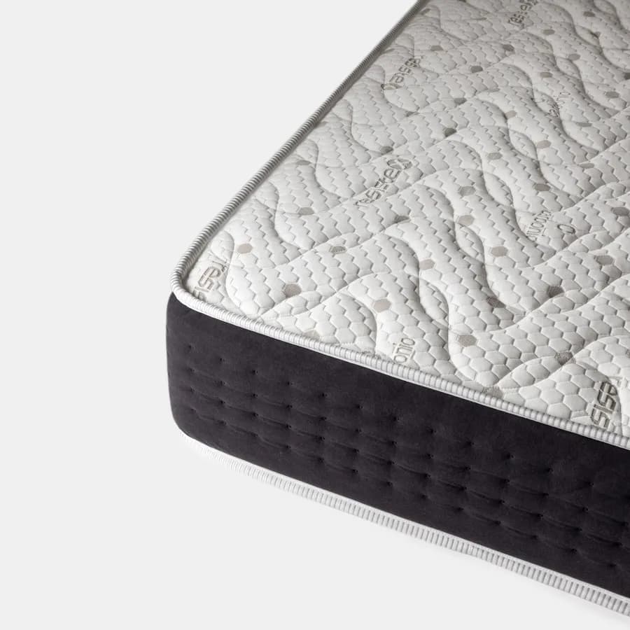 Materasso singolo a molle 80x190 cm in Memory Prime con rivestimento Carbonio Resistex h 28 cm - Carbony Sleep Bounce