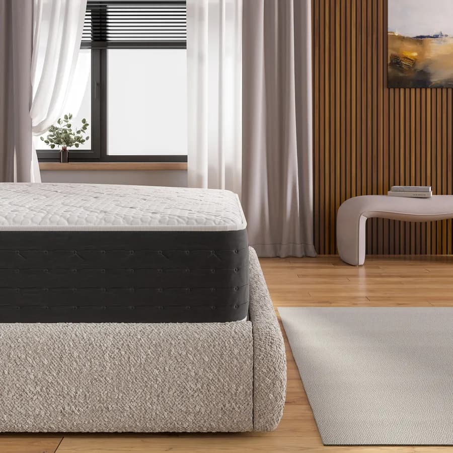 Materasso singolo a molle 90x200 cm in Memory Prime con rivestimento Carbonio Resistex h 28 cm - Carbony Sleep Bounce