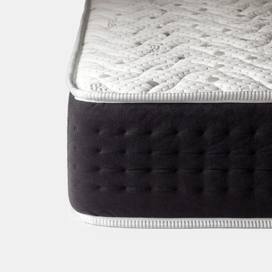 Materasso singolo a molle 90x200 cm in Memory Prime con rivestimento Carbonio Resistex h 28 cm - Carbony Sleep Bounce