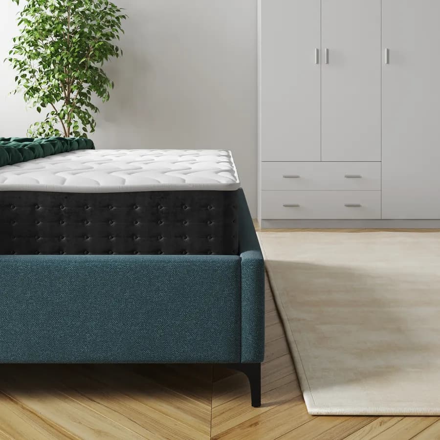 Materasso una piazza e mezza 120x190 cm in Memory Prime con rivestimento tessuto Aloe h 25 cm - Dual Comfort