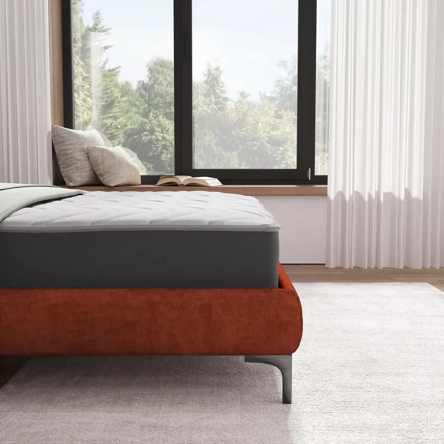 Materasso una piazza e mezza 120x200 cm in Elastic Foam con rivestimento traspirante h 25 cm - Foamy Comfort