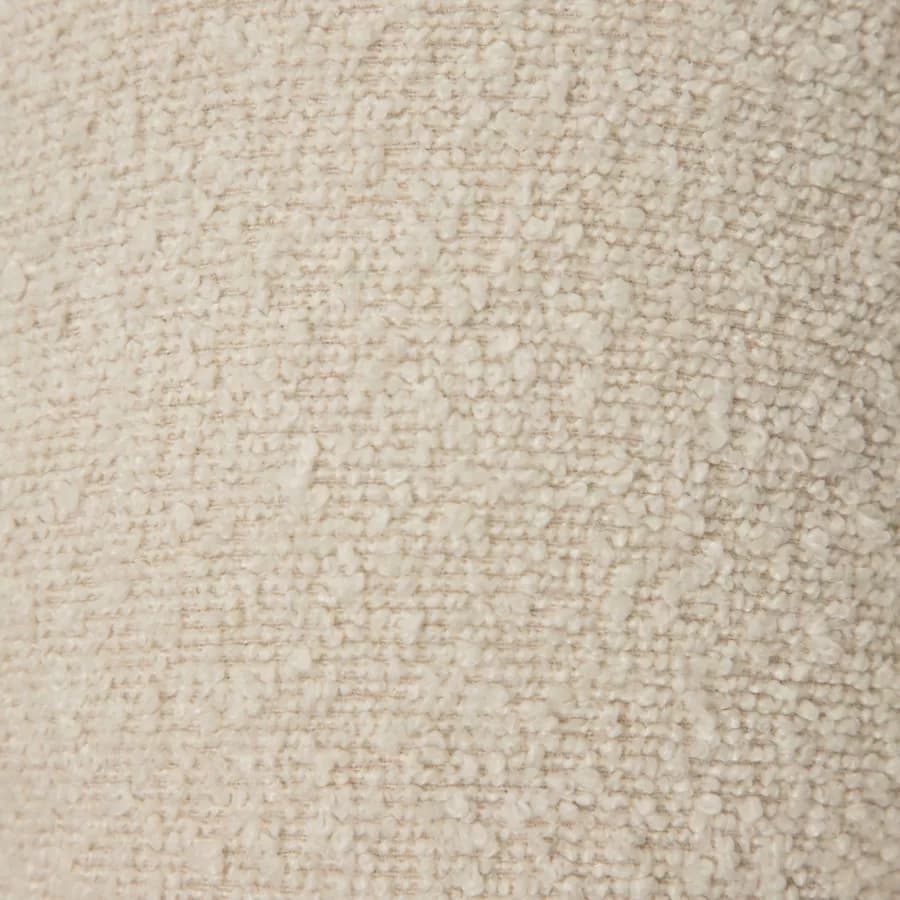 Maxi poltrona girevole a fiore bouclé panna - Silas