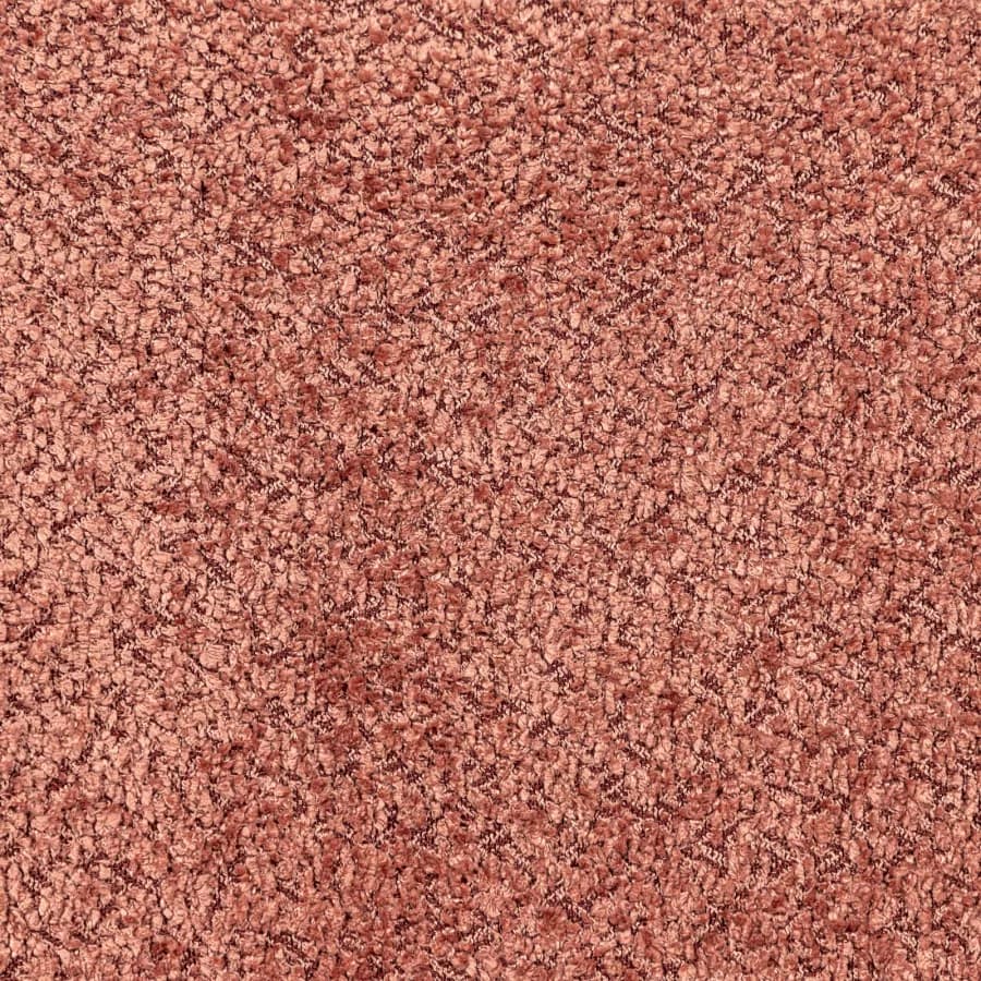 Maxi poltrona in tessuto bouclé rosa antico con schienale - Jackie
