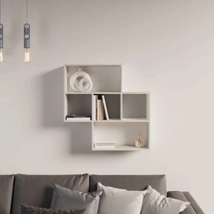 Mensola 85x20 cm in legno cashmere - Kantiko