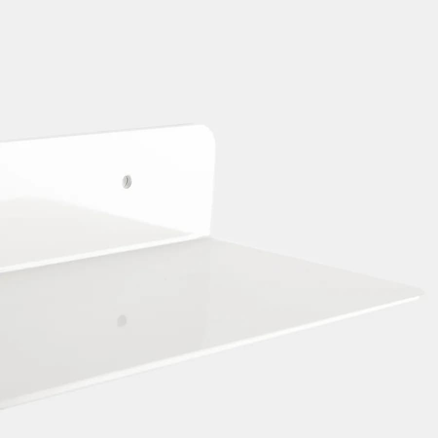 Mensola bagno 45 cm in alluminio bianco - Arya