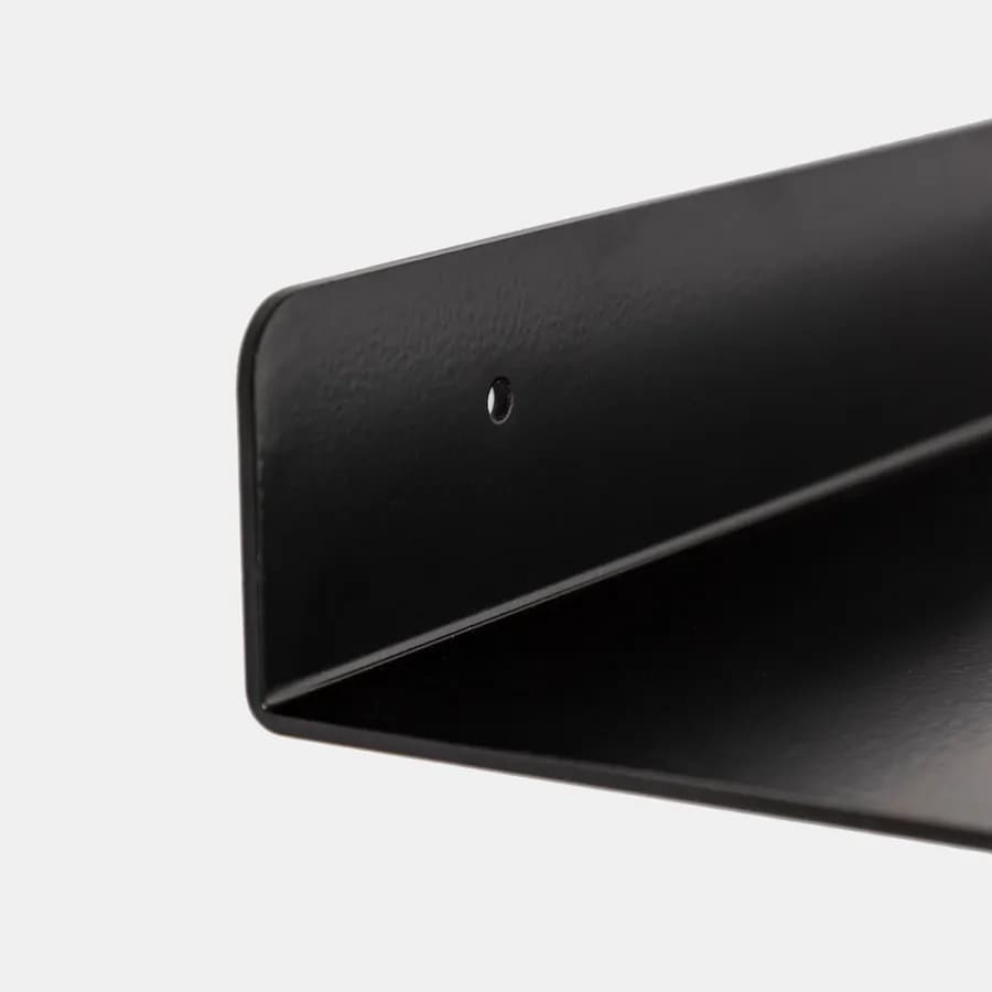 Mensola bagno 45 cm in alluminio nero - Arya