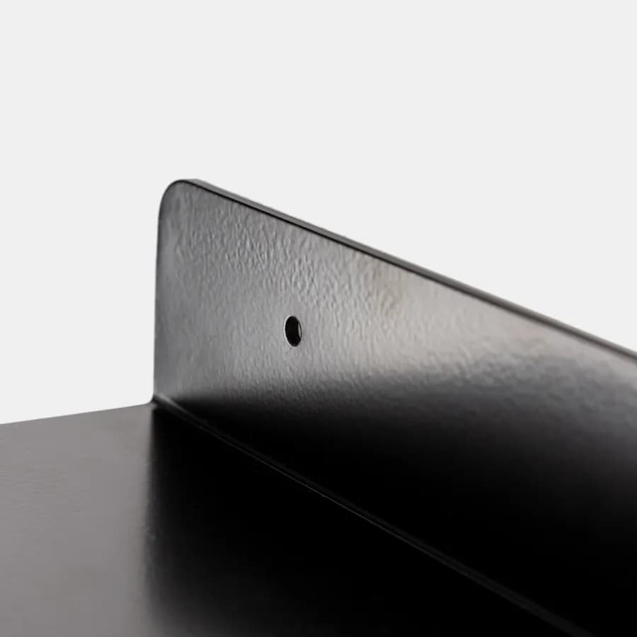 Mensola bagno 45 cm in alluminio nero - Arya