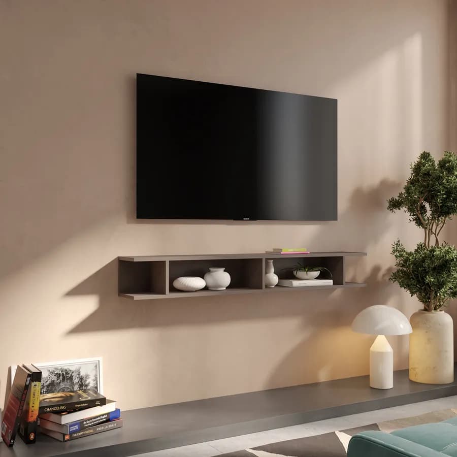 Mensola reversibile 138x19h cm color bronzo - Clary