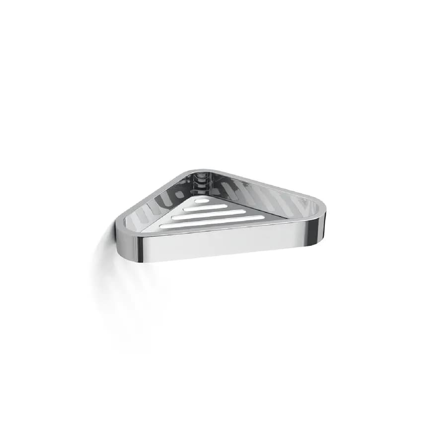 Portaoggetti angolare in acciaio inox e cromall cromo - Outline di Gedy