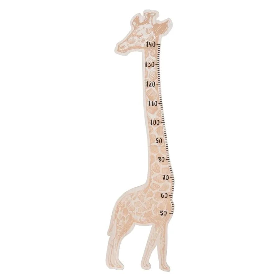 Metro per bambini 140h cm in legno naturale a forma di giraffa - Kids