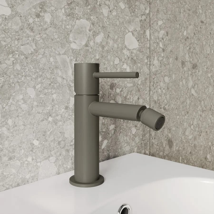 Miscelatore bidet in ottone fango - Oasis