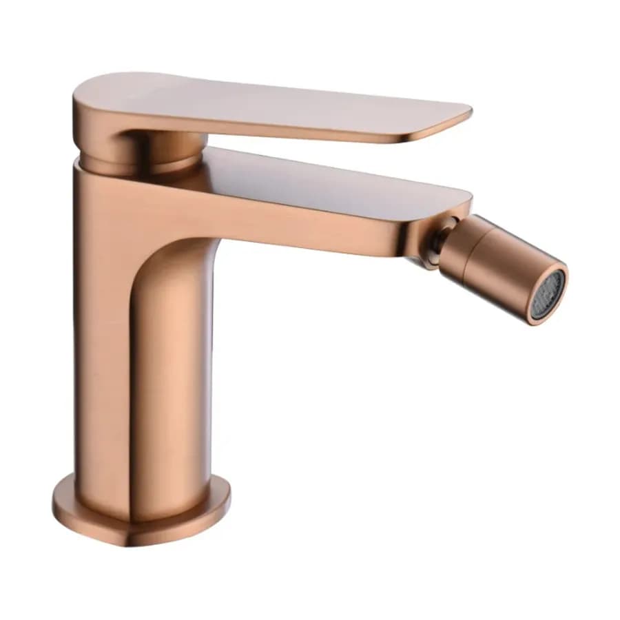 Miscelatore bidet in ottone oro rosa spazzolato - Tilli
