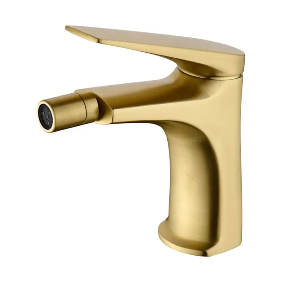 Miscelatore bidet in ottone oro spazzolato- Poet