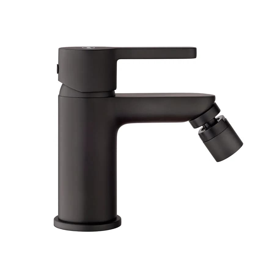 Miscelatore bidet Jacuzzi - Rubinetteria Flag per piletta di scarico in ottone nero opaco