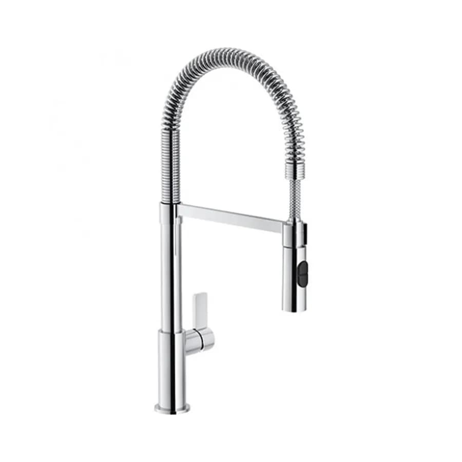 Miscelatore canna alta Franke uso professionale ottone cromato con doccetta