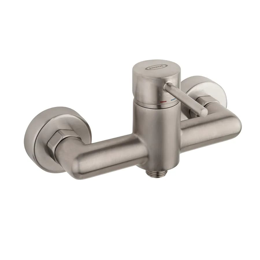 Miscelatore esterno doccia in ottone satinato - Gun di Jacuzzi - Rubinetteria