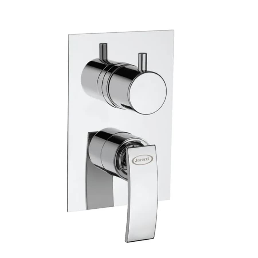 Miscelatore doccia incasso con deviatore serie RAY Jacuzzi - Rubinetteria in ottone cromato