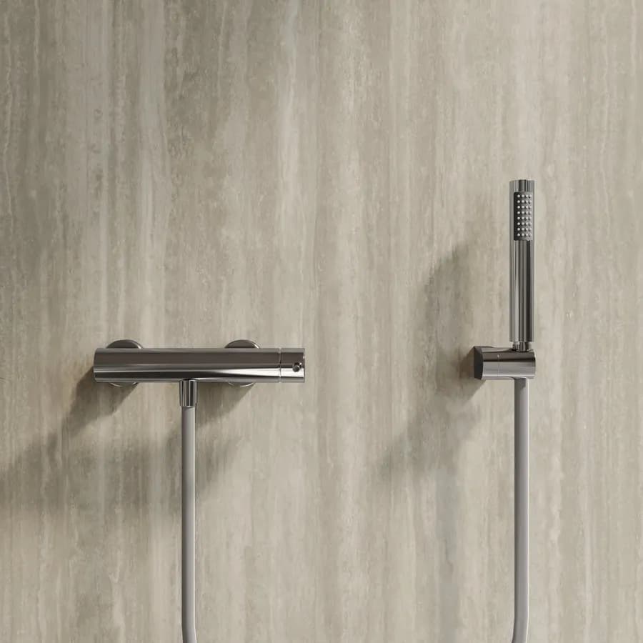 Miscelatore esterno doccia in ottone cromo - Oasis