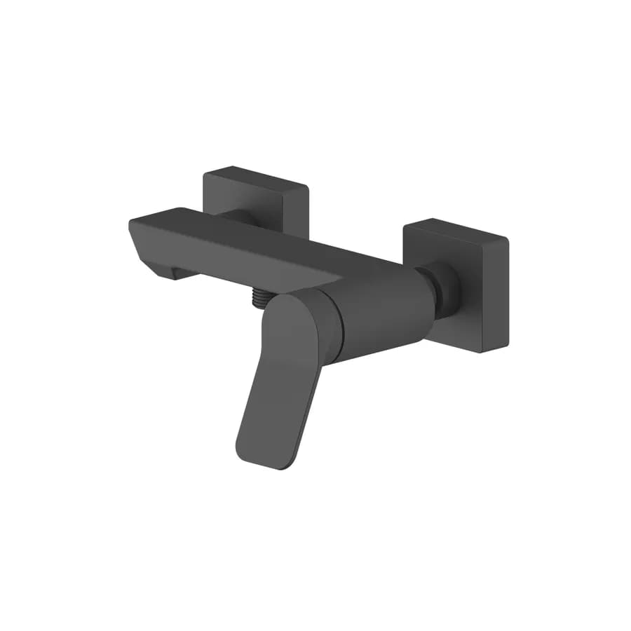 Miscelatore esterno doccia in ottone nero opaco – Wing