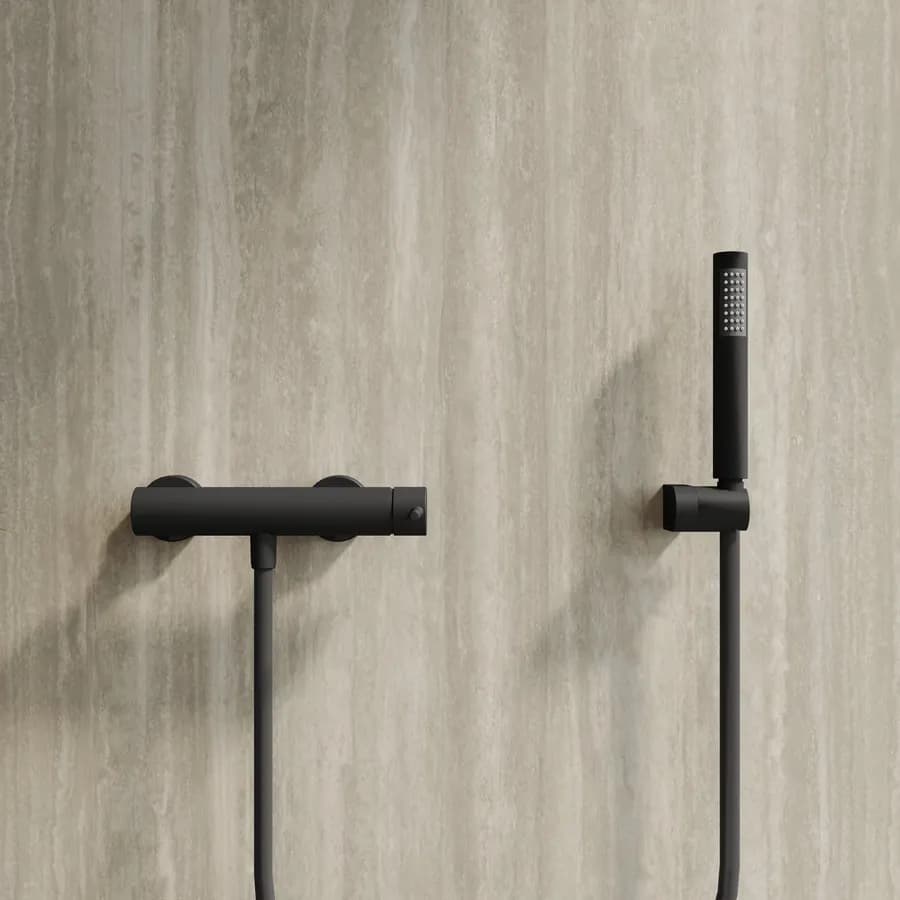 Miscelatore esterno doccia in ottone nero opaco - Oasis