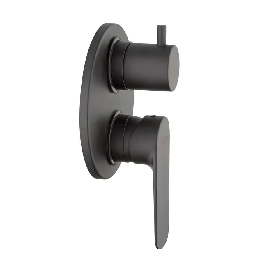 Miscelatore incasso doccia con deviatore nero opaco - Jacuzzi - Rubinetteria X9