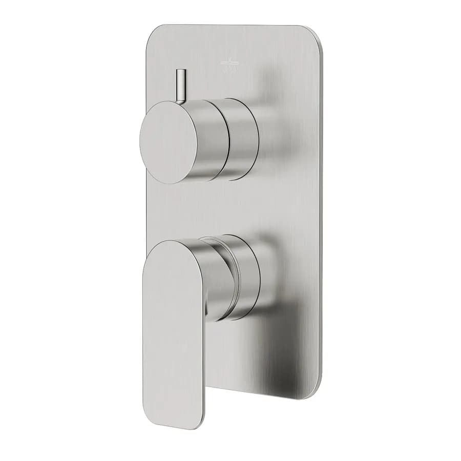 Miscelatore incasso doccia con deviatore spazzolato – Fusion