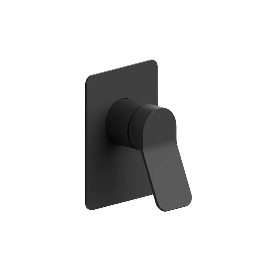 Miscelatore incasso doccia in ottone nero opaco – Wing