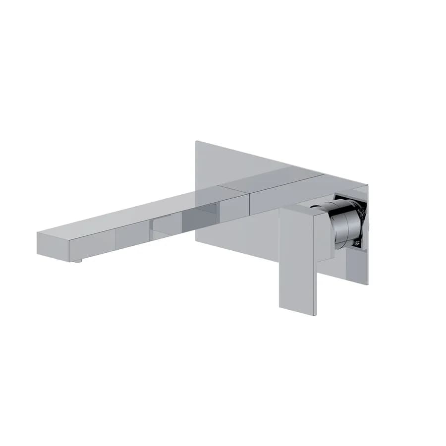 Miscelatore lavabo a muro canna 20 cm con piastra cromo – Kyria