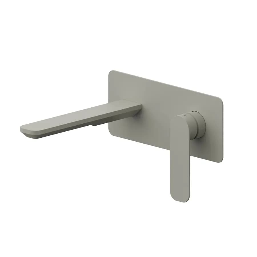 Miscelatore lavabo a muro canna 20 cm con piastra fango - Fusion