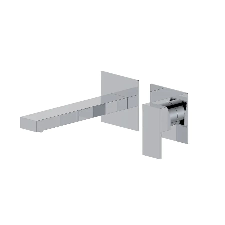 Miscelatore lavabo a muro canna 20 cm cromo– Kyria
