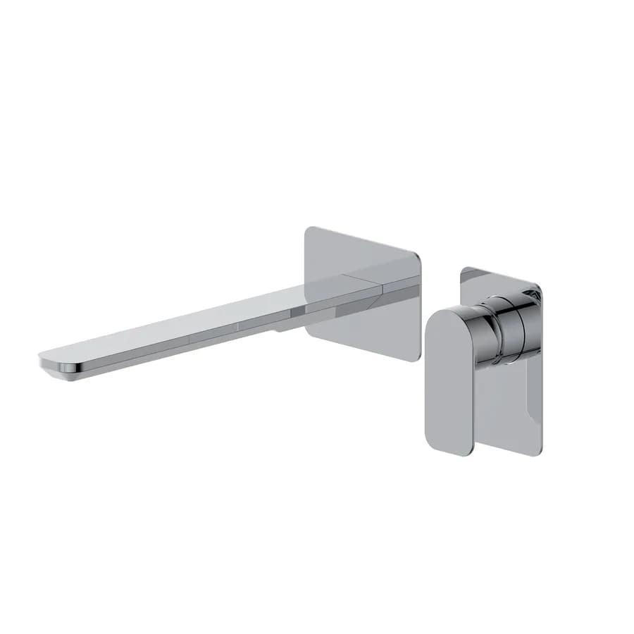 Miscelatore lavabo a muro canna 25 cm cromo– Fusion