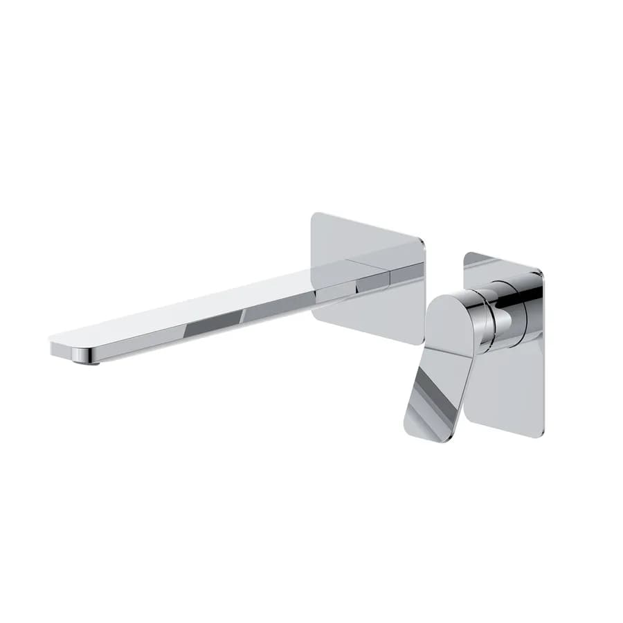 Miscelatore lavabo a muro canna 25 cm cromo– Wing