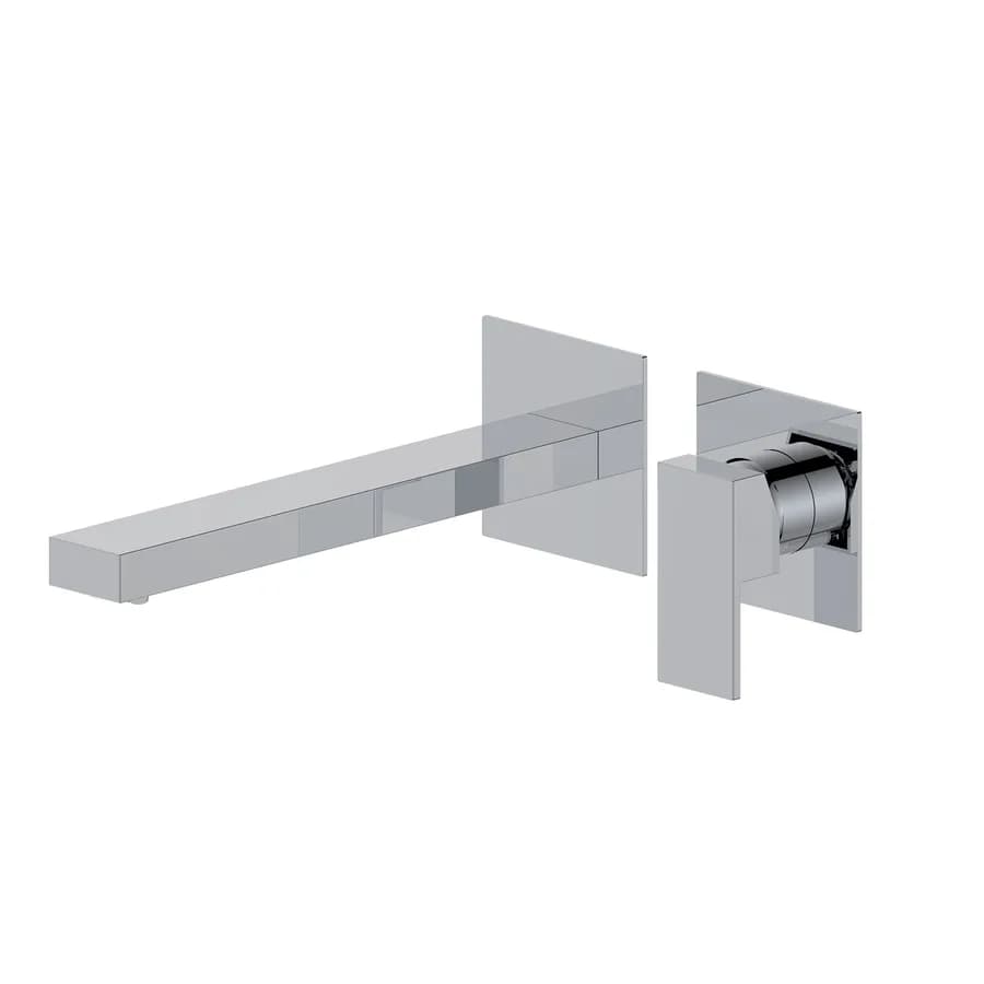 Miscelatore lavabo a muro canna 25 cm cromo– Kyria