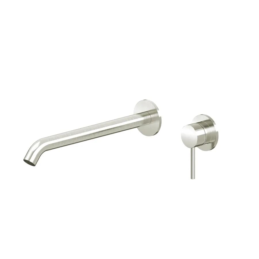 Miscelatore lavabo a muro canna 25 cm spazzolato – Ran