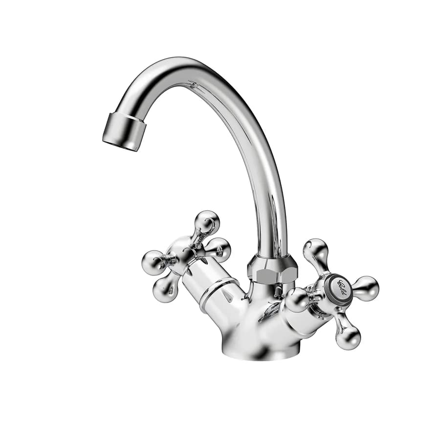 Miscelatore lavabo alto in ottone cromo - Niru